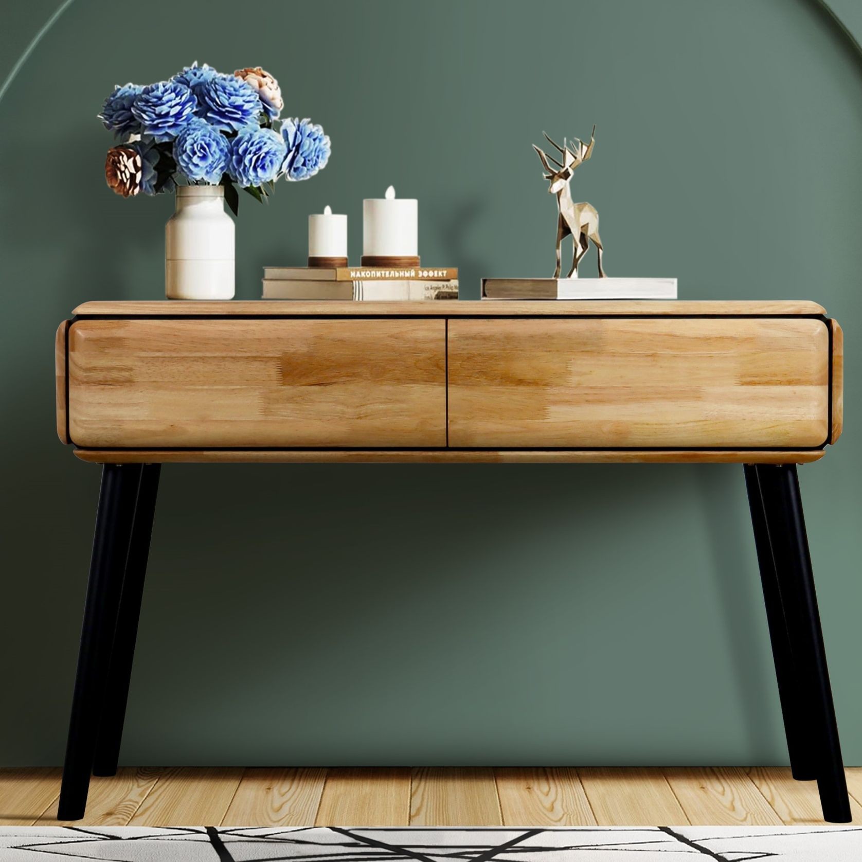 Casa Hardwood Console Table | Natural gallery detail image