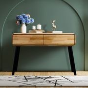 Casa Hardwood Console Table | Natural gallery detail image