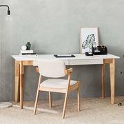 Byron Office Desk | 2 Drawer | Natural Hardwood gallery detail image