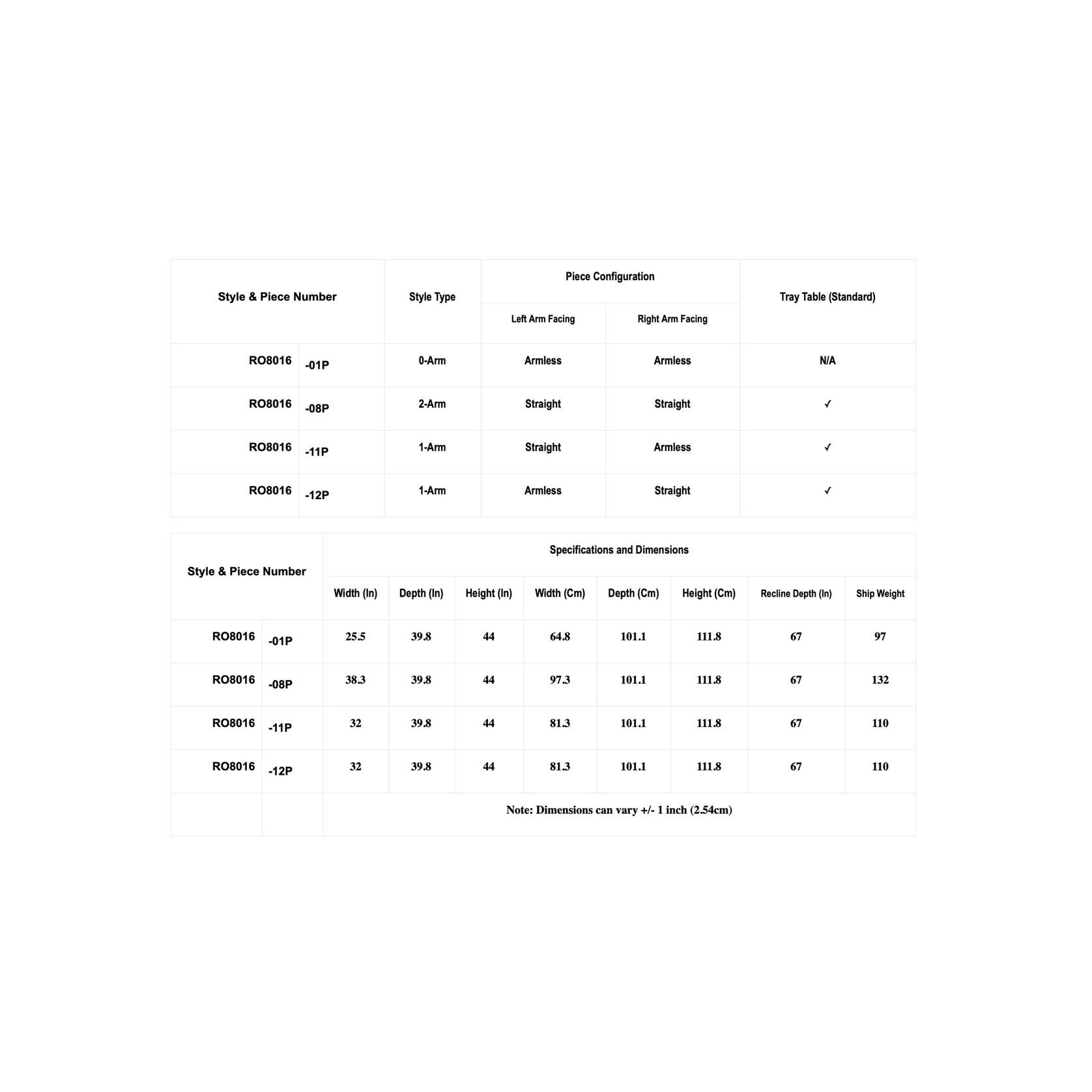 RO8016 Prestige Home Entertainment Seating gallery detail image
