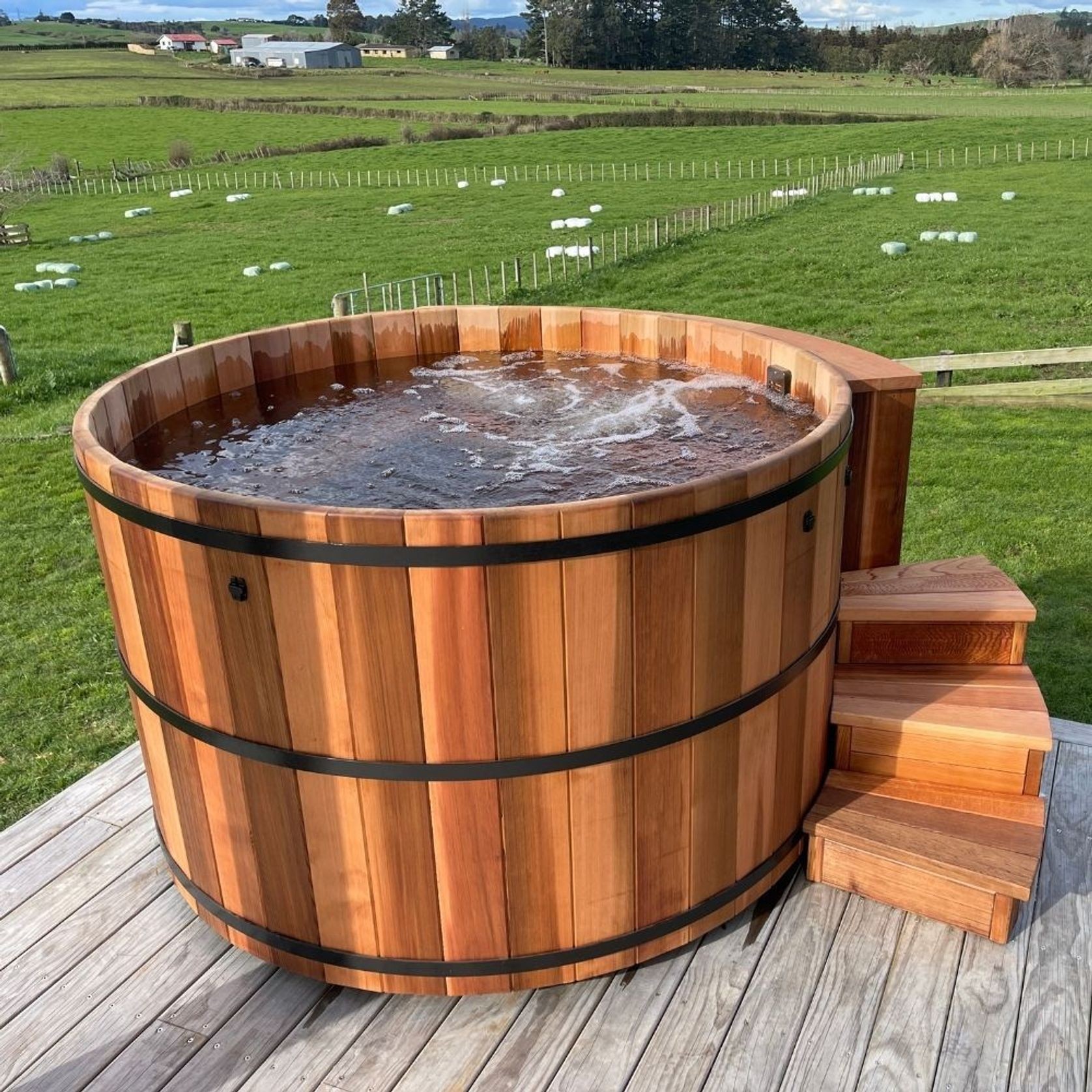 Plug & Play Cedar Hot Tub 6ft ArchiPro NZ