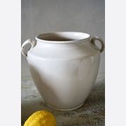 French Antique White Confit Pots gallery detail image