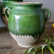 French Antique Green Confit Pots gallery detail image