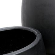 Ahuriri Black Concrete Planter - Medium gallery detail image
