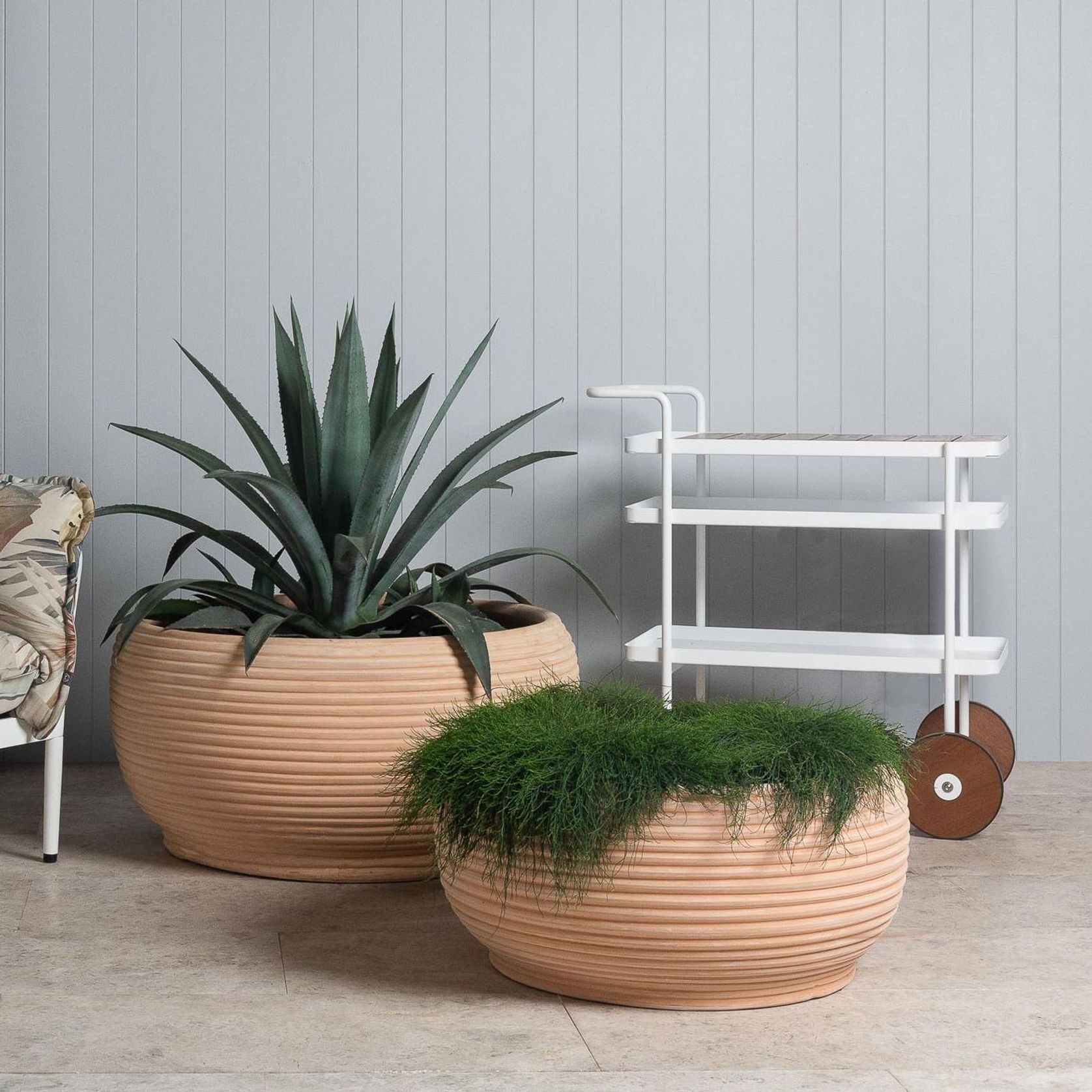 Handthrown Terracotta Coil Low gallery detail image