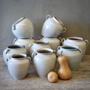 French Antique White Confit Pots gallery detail image