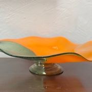 Handblown Mariposa Glass Bowl Art gallery detail image