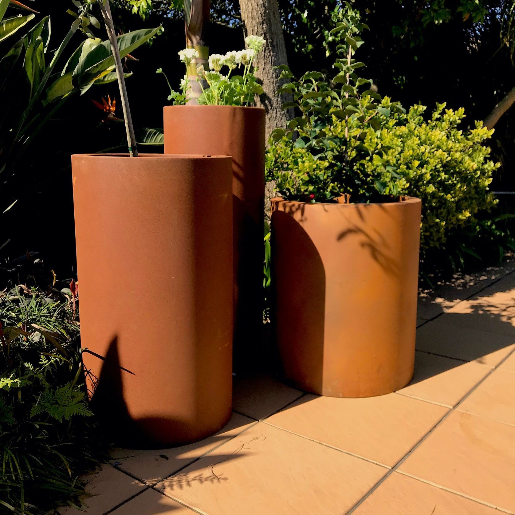 Round Corten Planter  gallery detail image