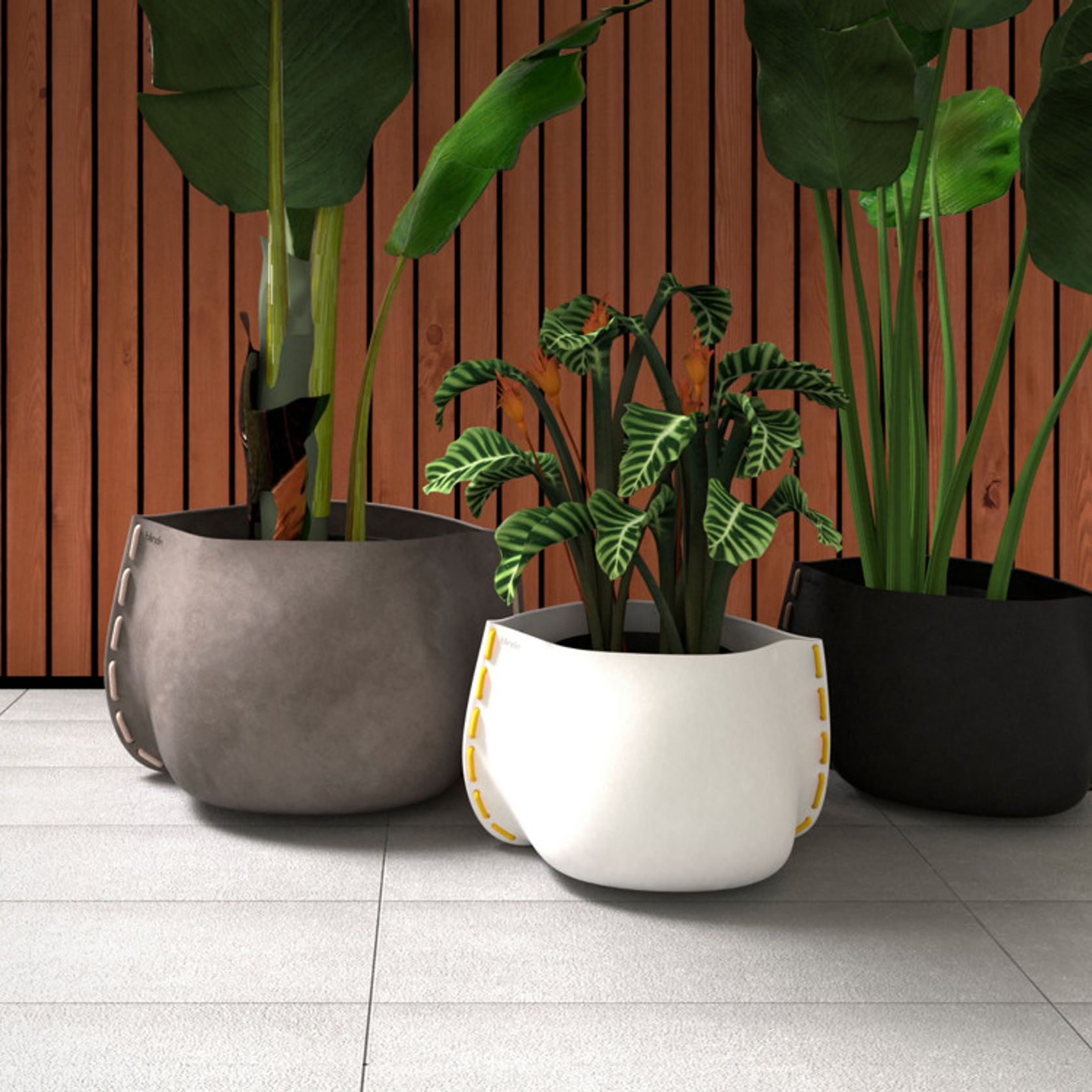 Stitch 50 - Concrete Plant Pot gallery detail image