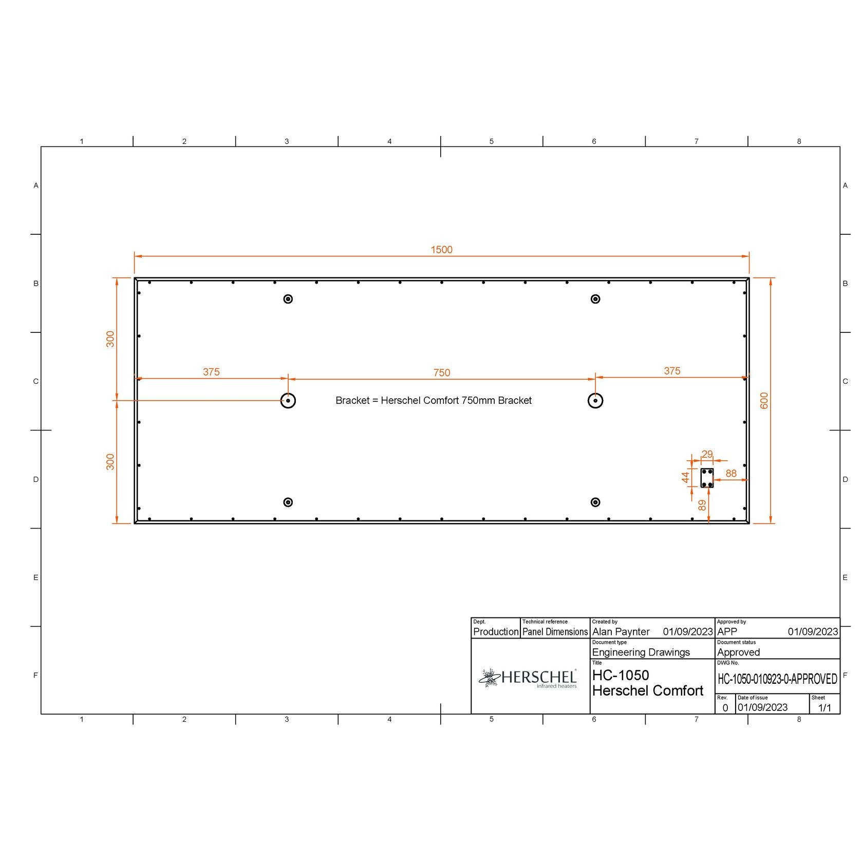 Comfort – White Infrared Heating Panel gallery detail image