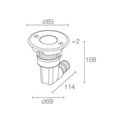 Inground Light Recessed Outdoor IP66 gallery detail image