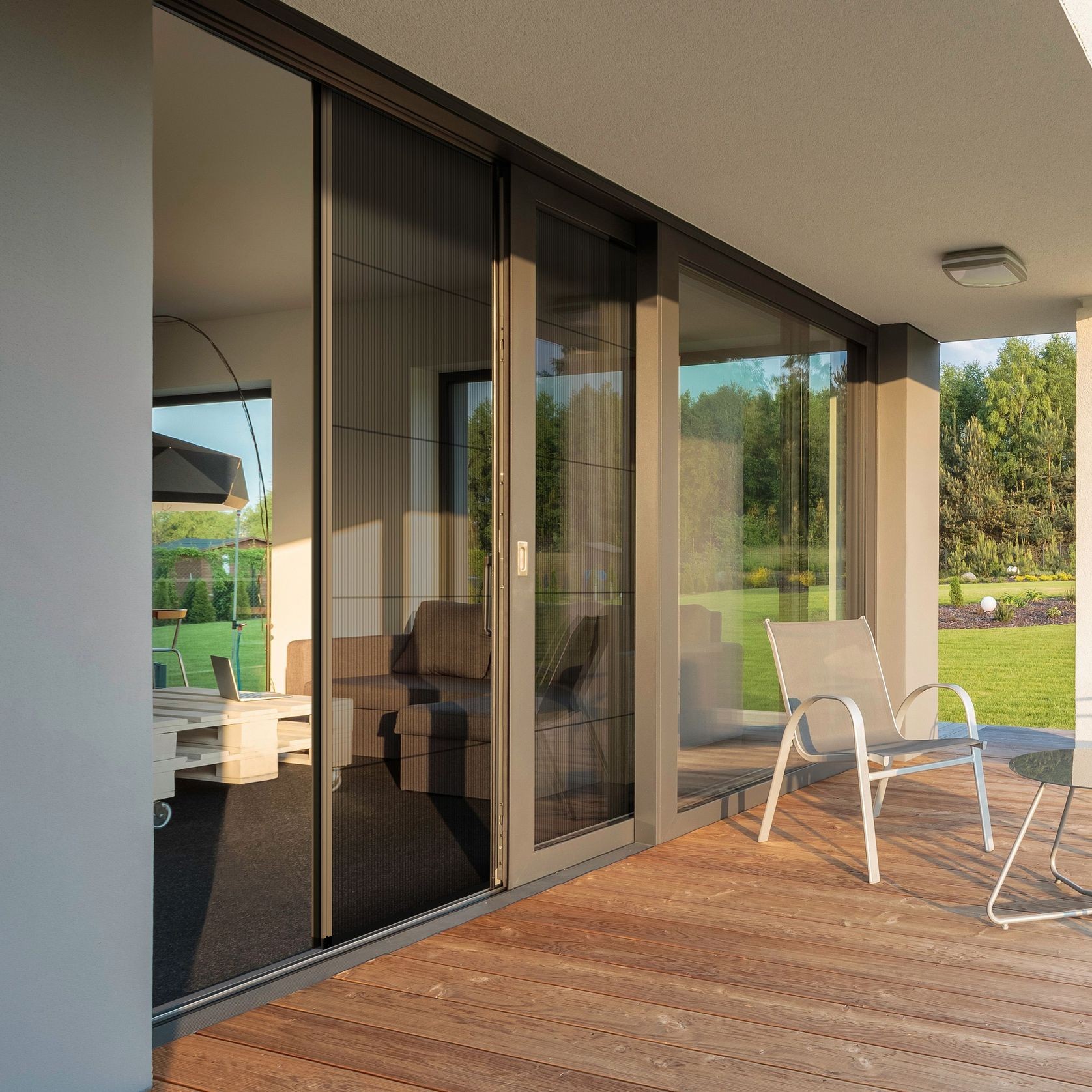 Venette™ Retractable Pleated Mesh Insect Screens gallery detail image
