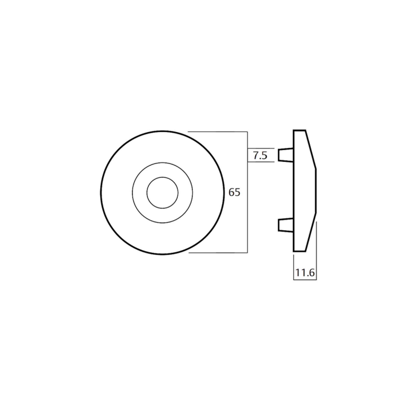 Lockwood 1360 Series Brass Door Handles gallery detail image