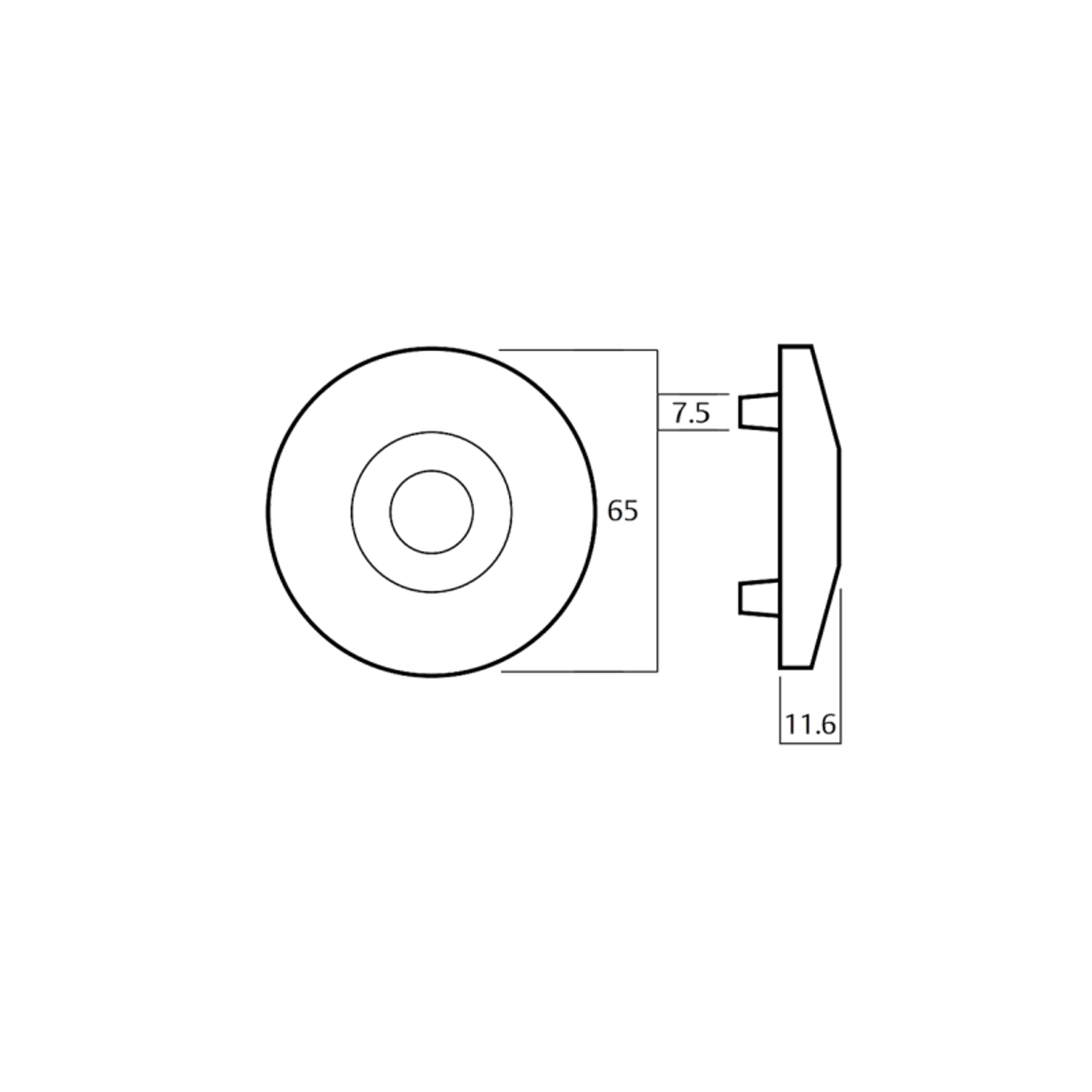 Lockwood 1360 Series Brass Door Handles gallery detail image