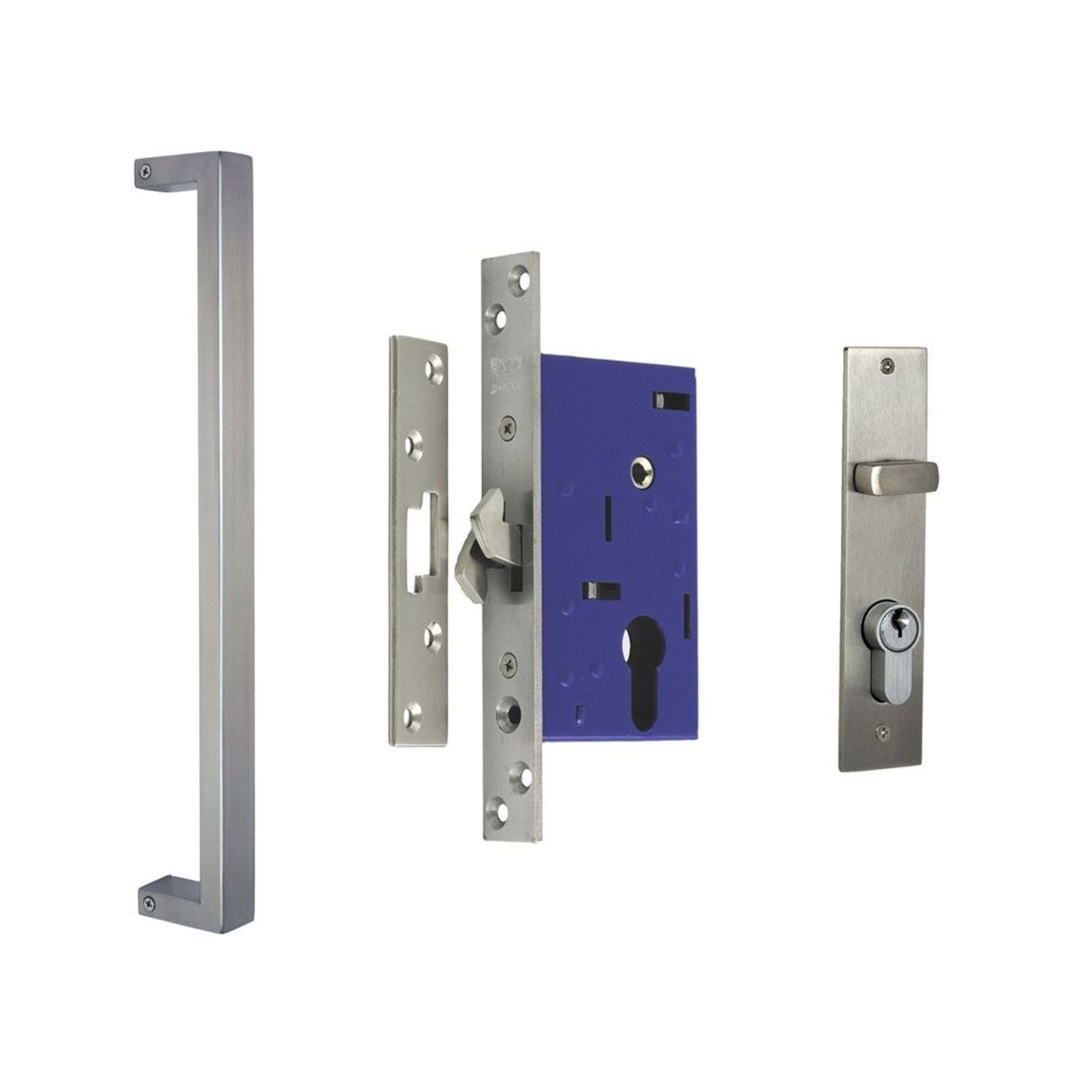 Nidus OZI 2 Sliding Door Mortice Lock Pull Handle Combo gallery detail image