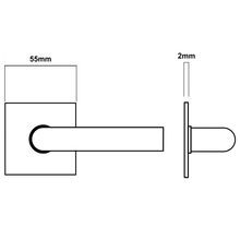 Lockwood 260SQ Series Square Rose Furniture Levers gallery detail image