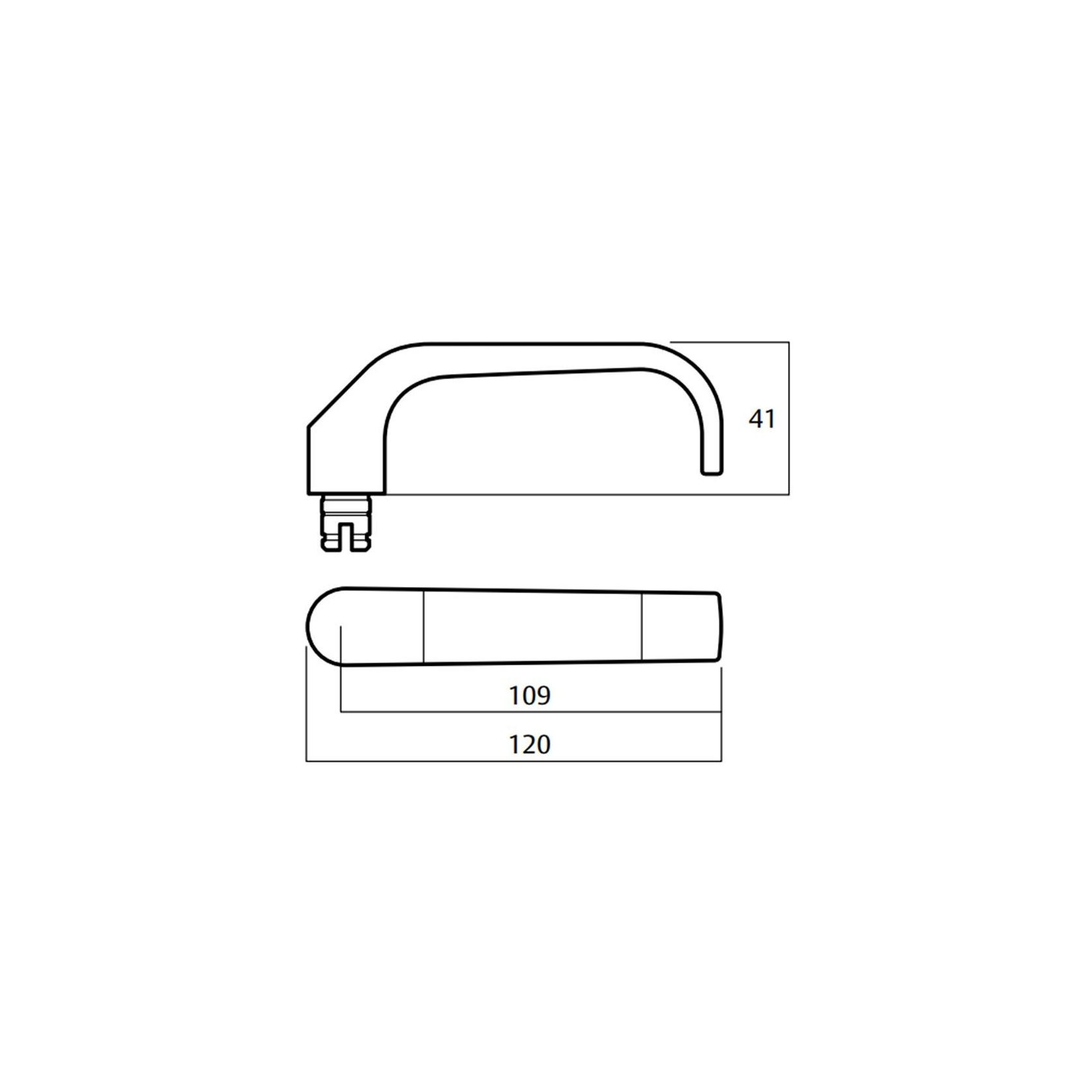 Lockwood Symphony Door Lever Satin Chrome 1220122174SC gallery detail image
