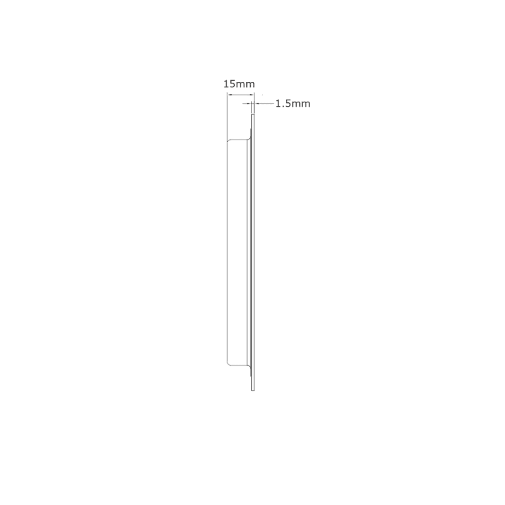 Lockwood Stainless Steel Flush Pulls gallery detail image