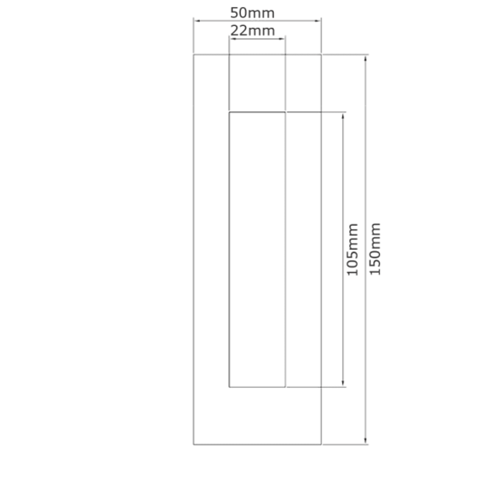 Lockwood Flush Pull gallery detail image