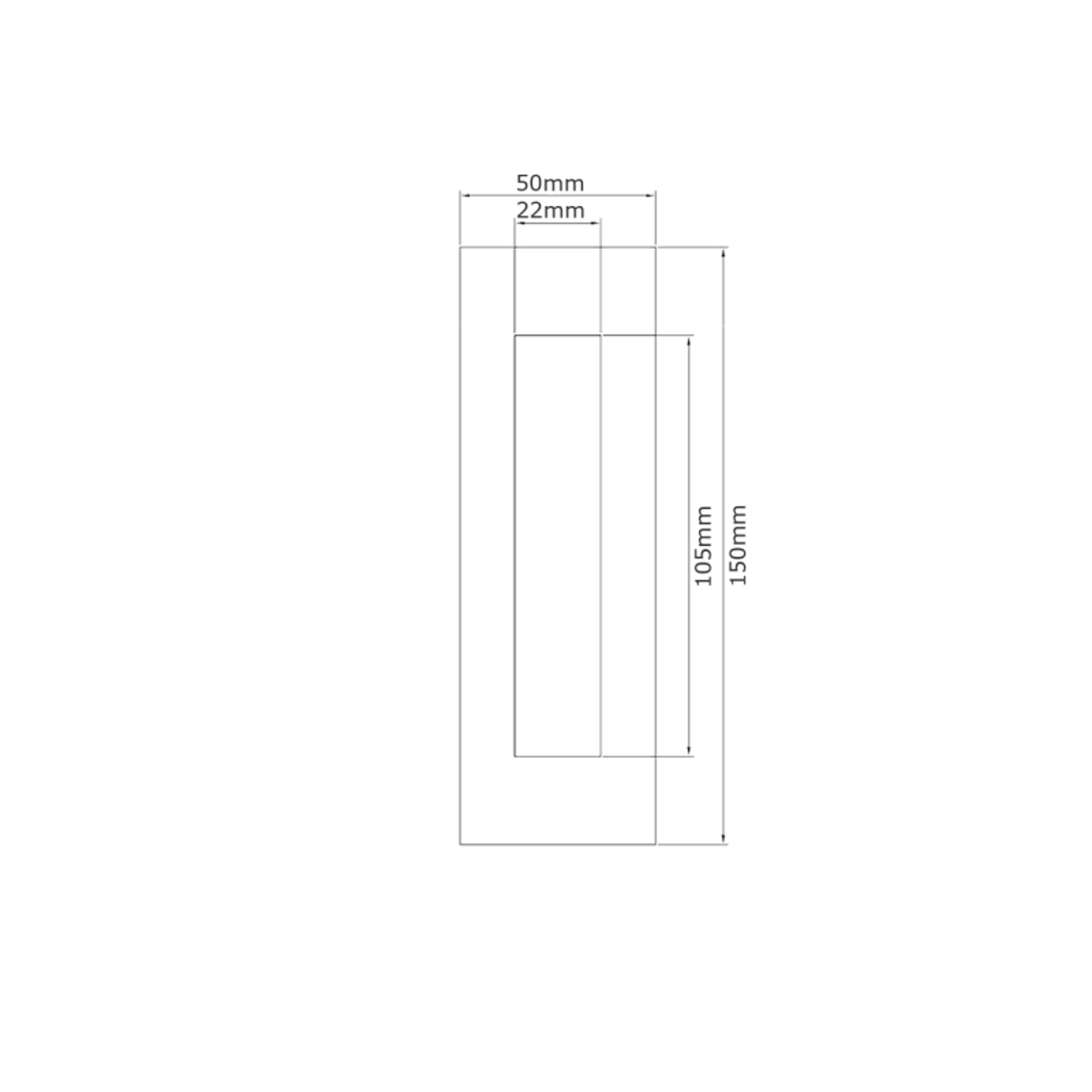 Lockwood Stainless Steel Flush Pulls gallery detail image