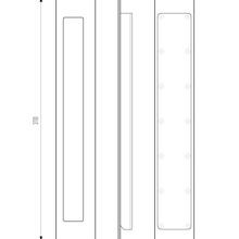 HB1475 310mm Offset Flush Pull gallery detail image