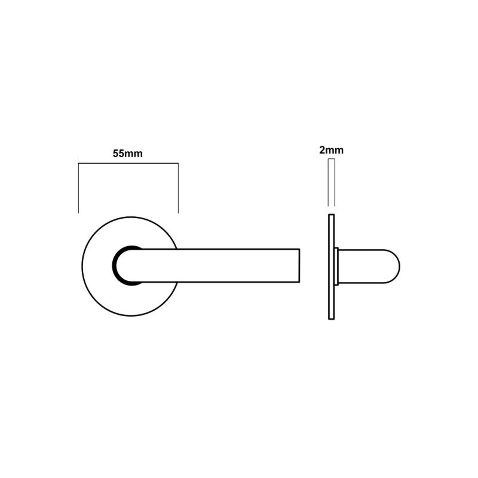 Lockwood260 Series Round Rose Door Furniture Lever gallery detail image