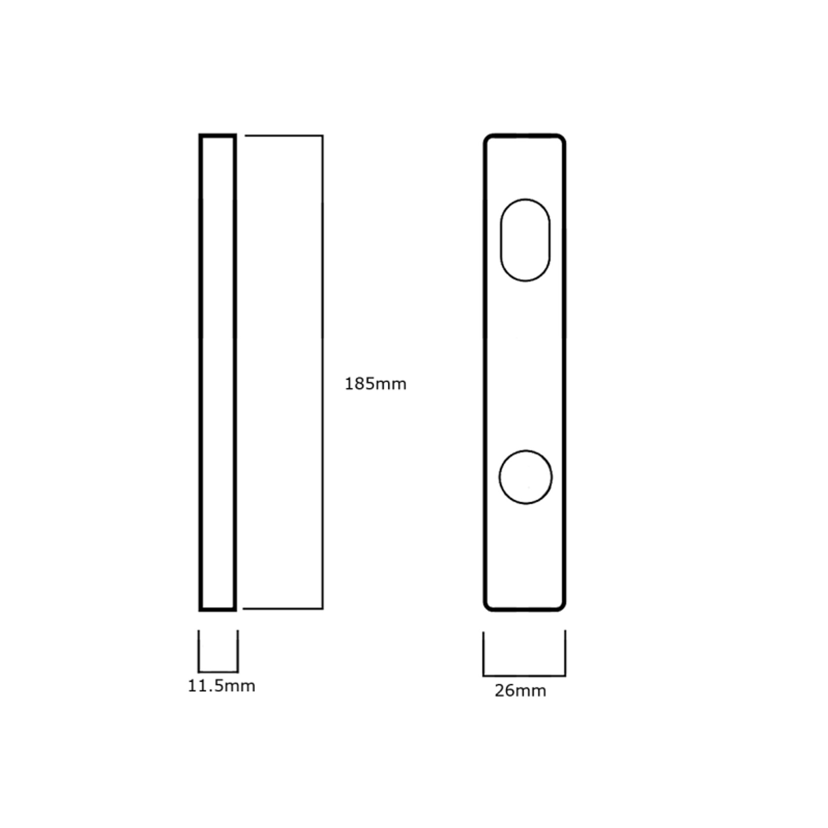 Lockwood 4800 Series Narrow Stile Plate Furniture gallery detail image