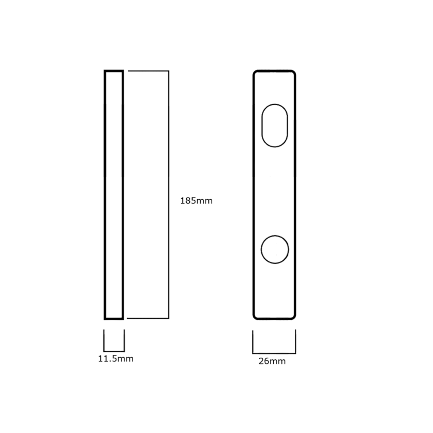 Lockwood 4800 Series Narrow Stile Plate Furniture gallery detail image