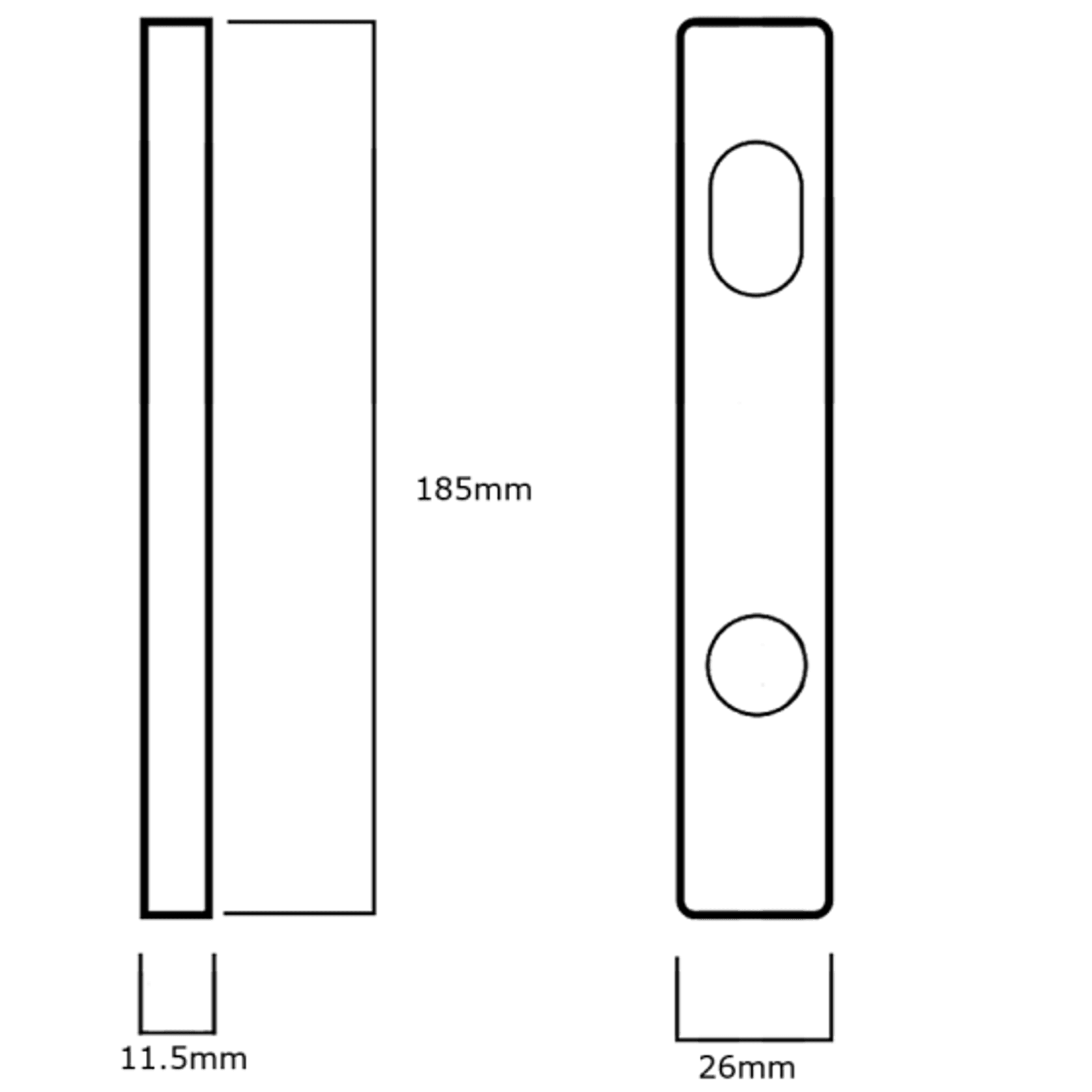 Lockwood 4800 Series Narrow Stile Plate Furniture gallery detail image