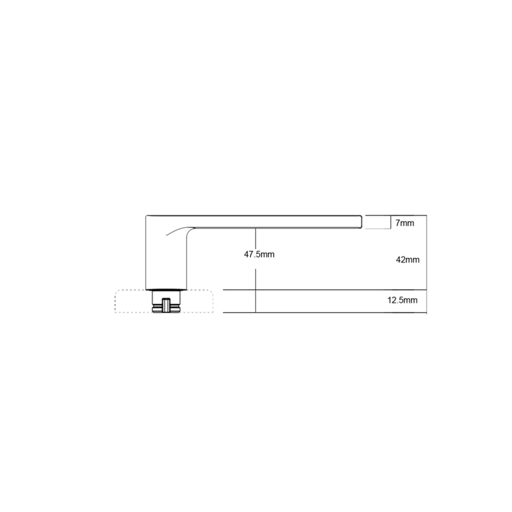 Lockwood Velocity® Series Large Rose Element Lever gallery detail image