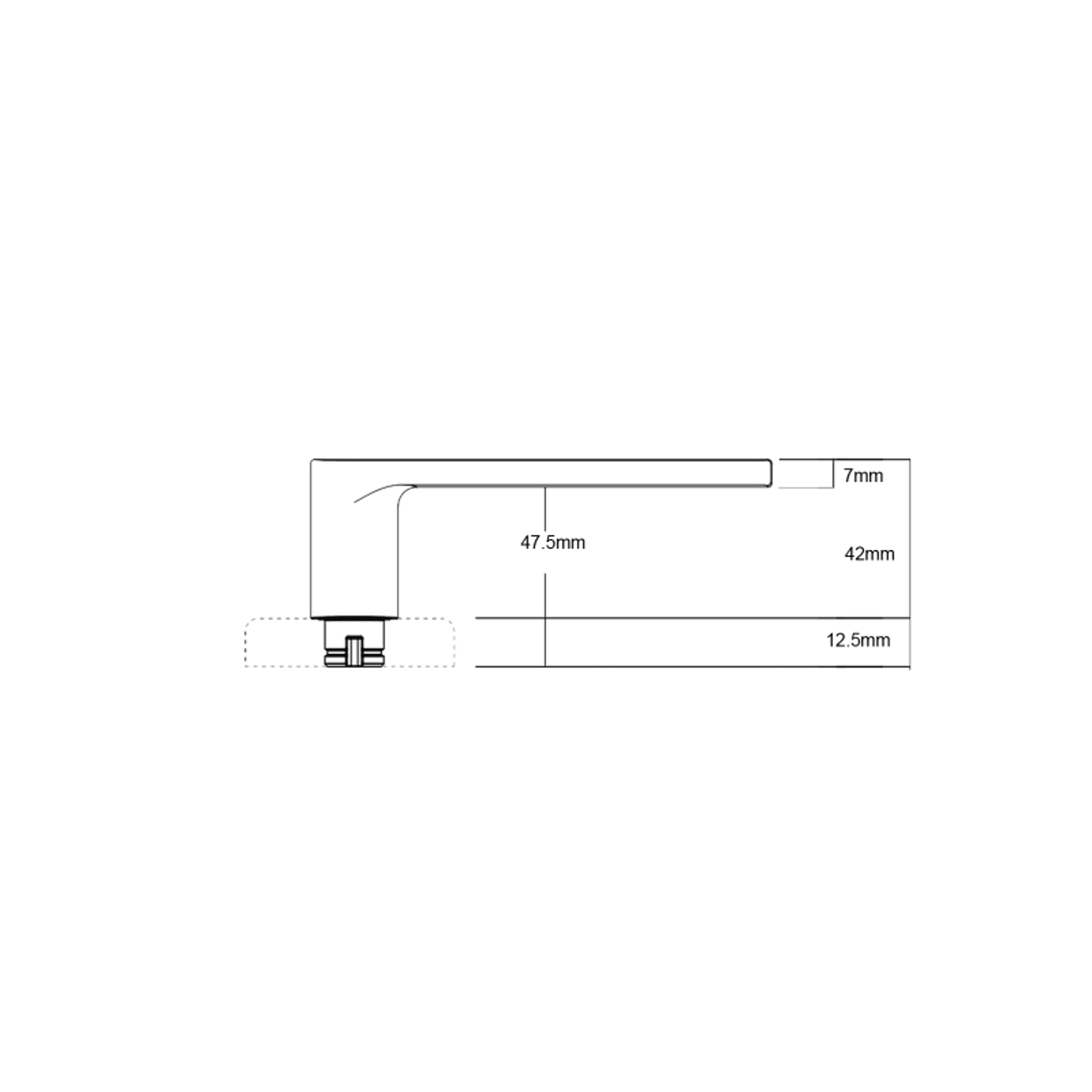 Lockwood Velocity® Series Large Rose Element Lever gallery detail image