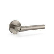 Luno Lever Handle In Matt Brushed Nickel gallery detail image