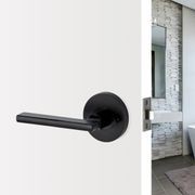 Picton Passage Lever Handle Black gallery detail image