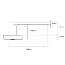 Lockwood Velocity® Series Small Rose Element Lever gallery detail image