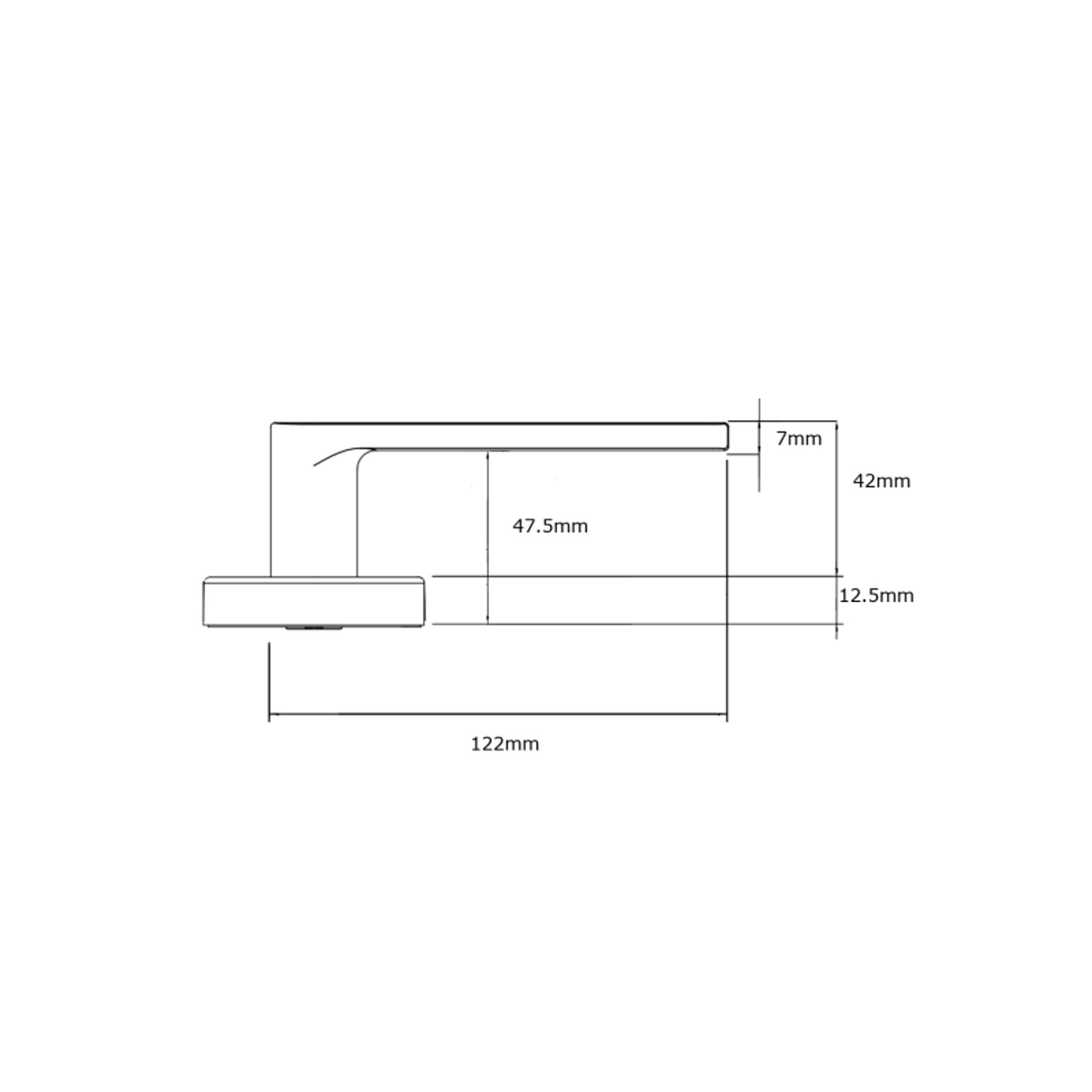 Lockwood Velocity® Series Small Rose Element Lever gallery detail image