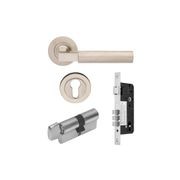 Zanda Zurich Door Handle Lever Set on Round Rose gallery detail image