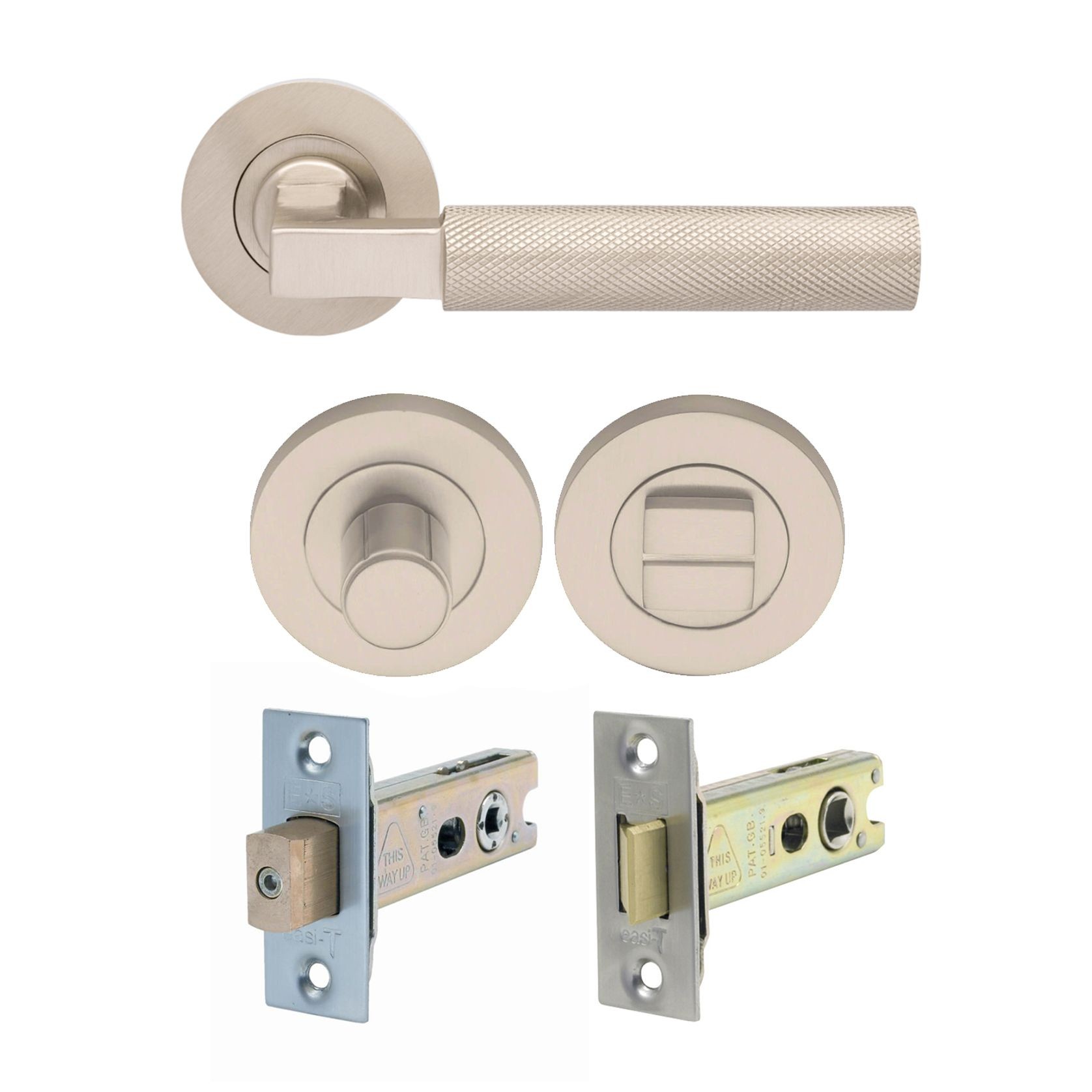 Zanda Zurich Door Handle Lever Set on Round Rose gallery detail image