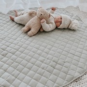 100% French Flax Linen Playmat- Sage gallery detail image