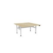 Haven Electric Double Sided Desk - Scallop Top gallery detail image