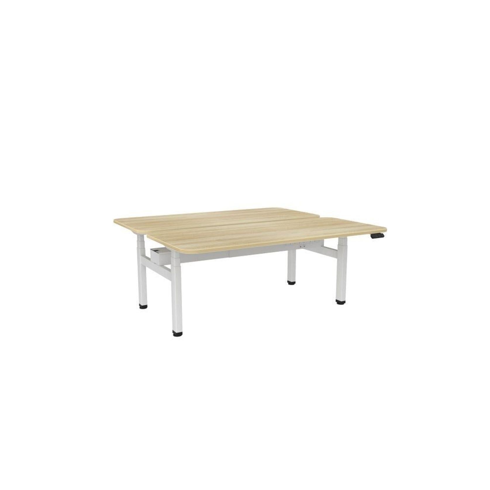 Haven Electric Double Sided Desk - Radius Top gallery detail image
