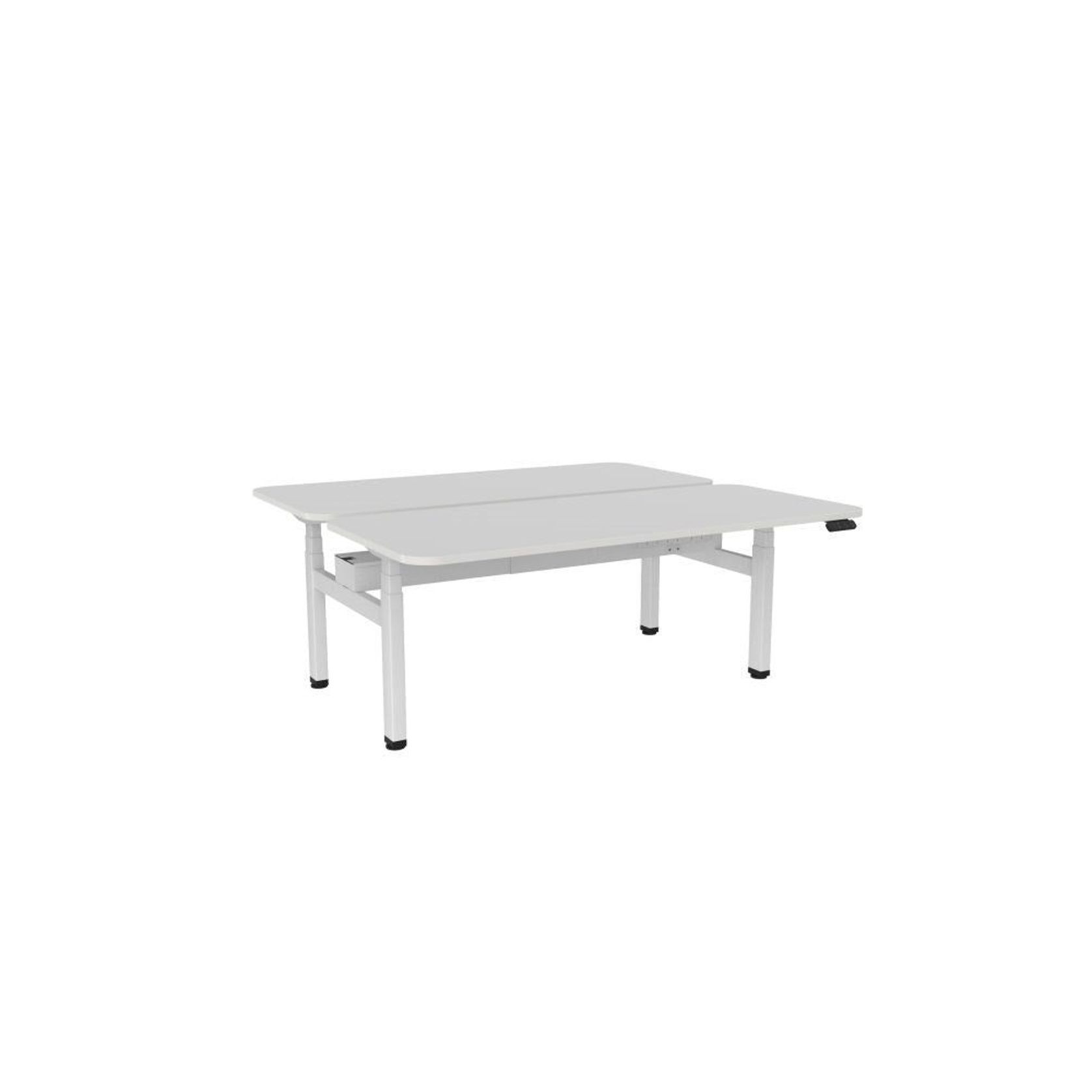 Haven Electric Double Sided Desk - Radius Top gallery detail image