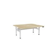 Haven Electric Double Sided Desk - Scallop & Radius Top gallery detail image