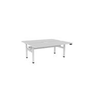 Haven Electric Double Sided Desk - Scallop & Radius Top gallery detail image