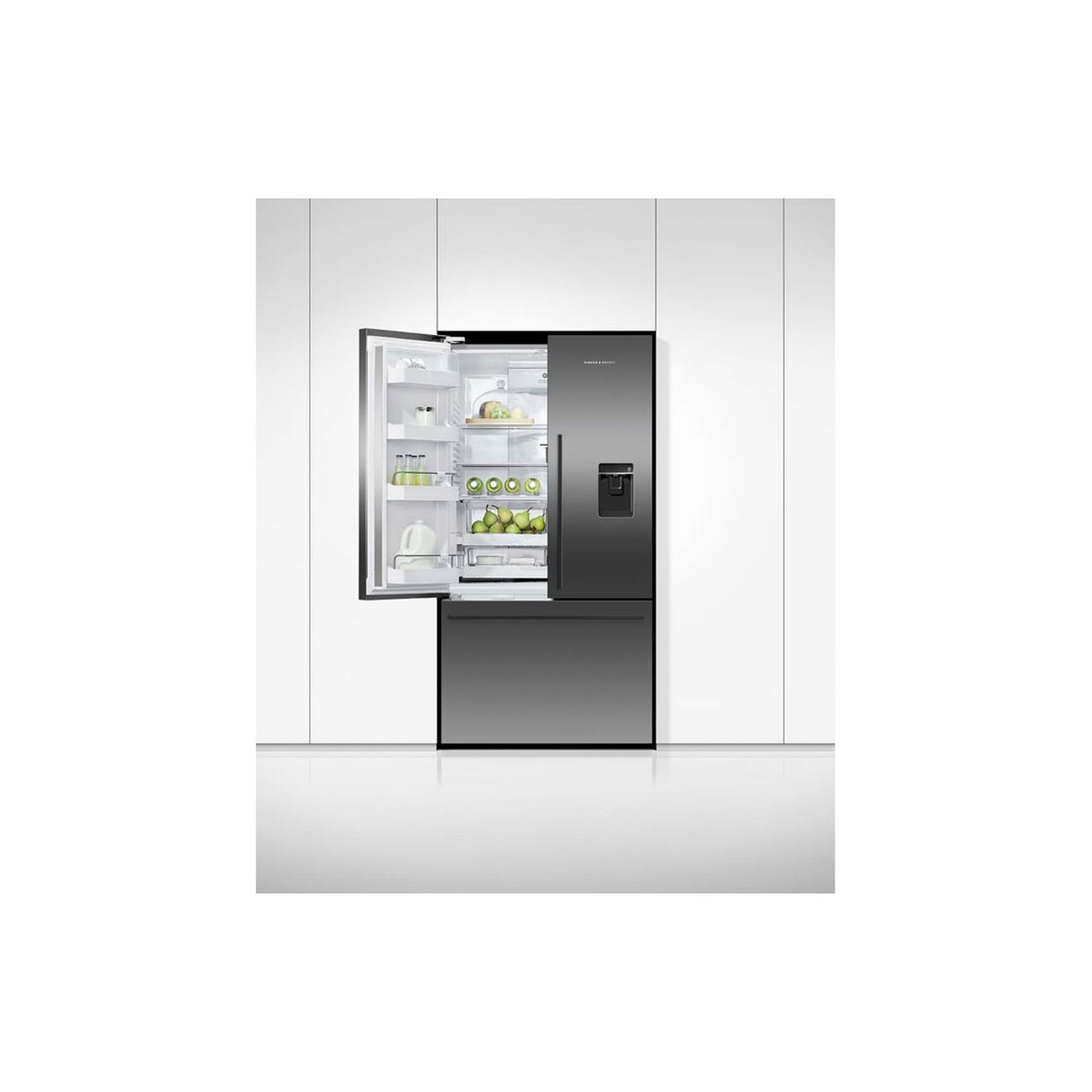 614L Black French Door Fridge by Fisher & Paykel   gallery detail image
