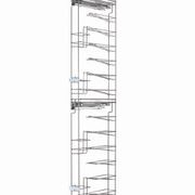 VIBO Pullout Bottle Rack 150 Cabinet - Galaxy Chrome gallery detail image