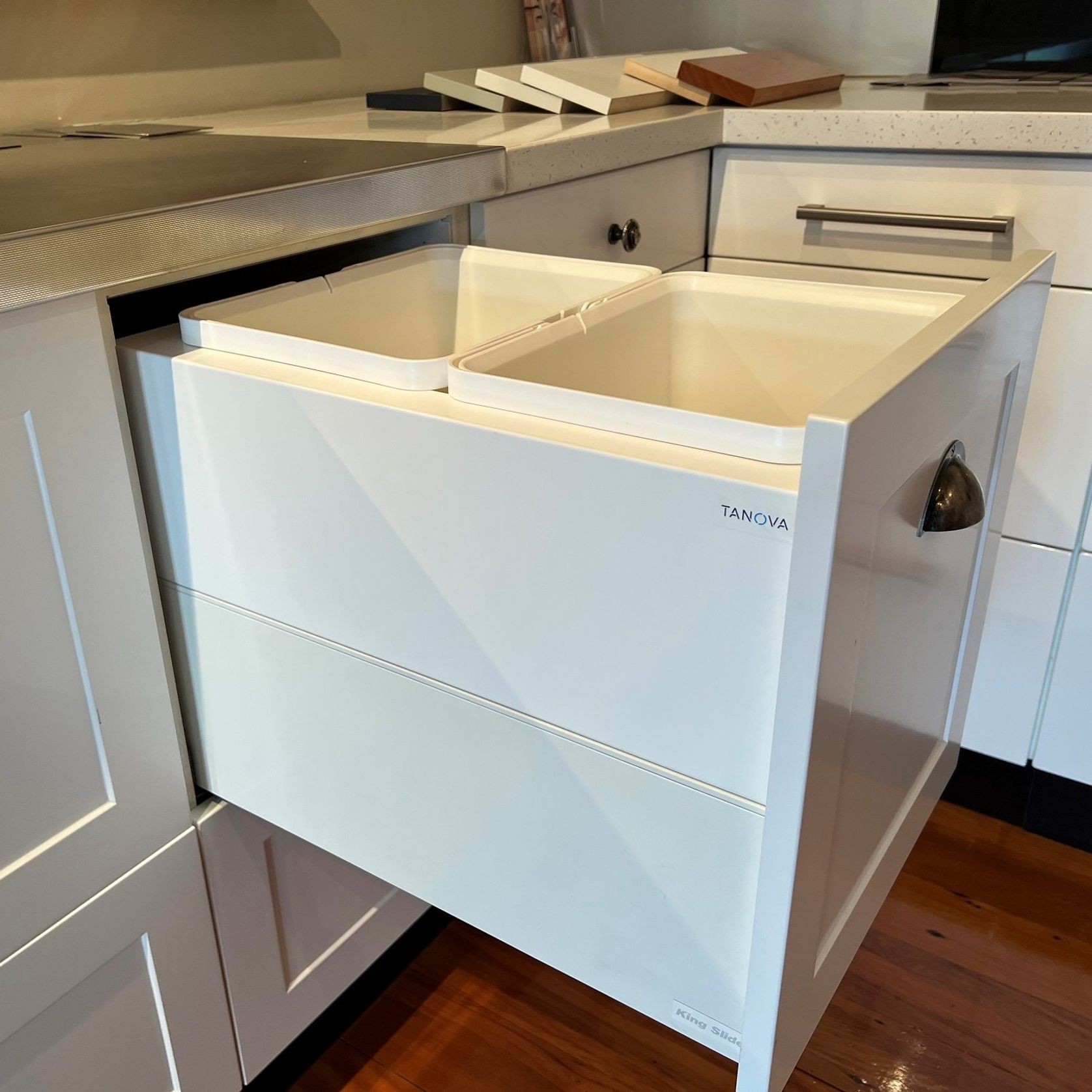 Tanova Designer Series 2 Pull Out Kitchen Bin ArchiPro NZ