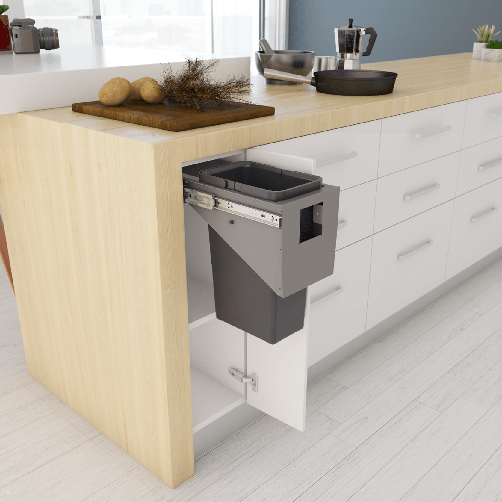 Tanova Simplex Pull Out Kitchen Bin gallery detail image