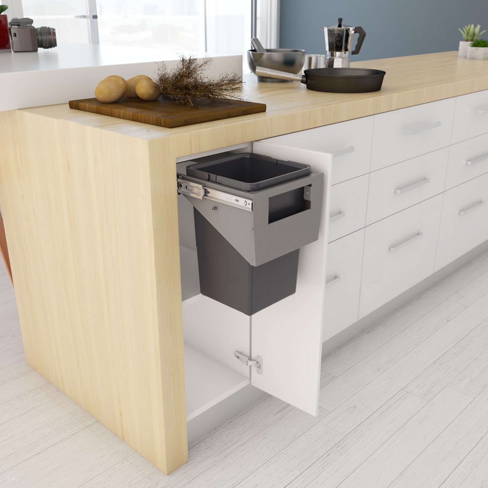 Tanova Simplex Pull Out Kitchen Bin gallery detail image