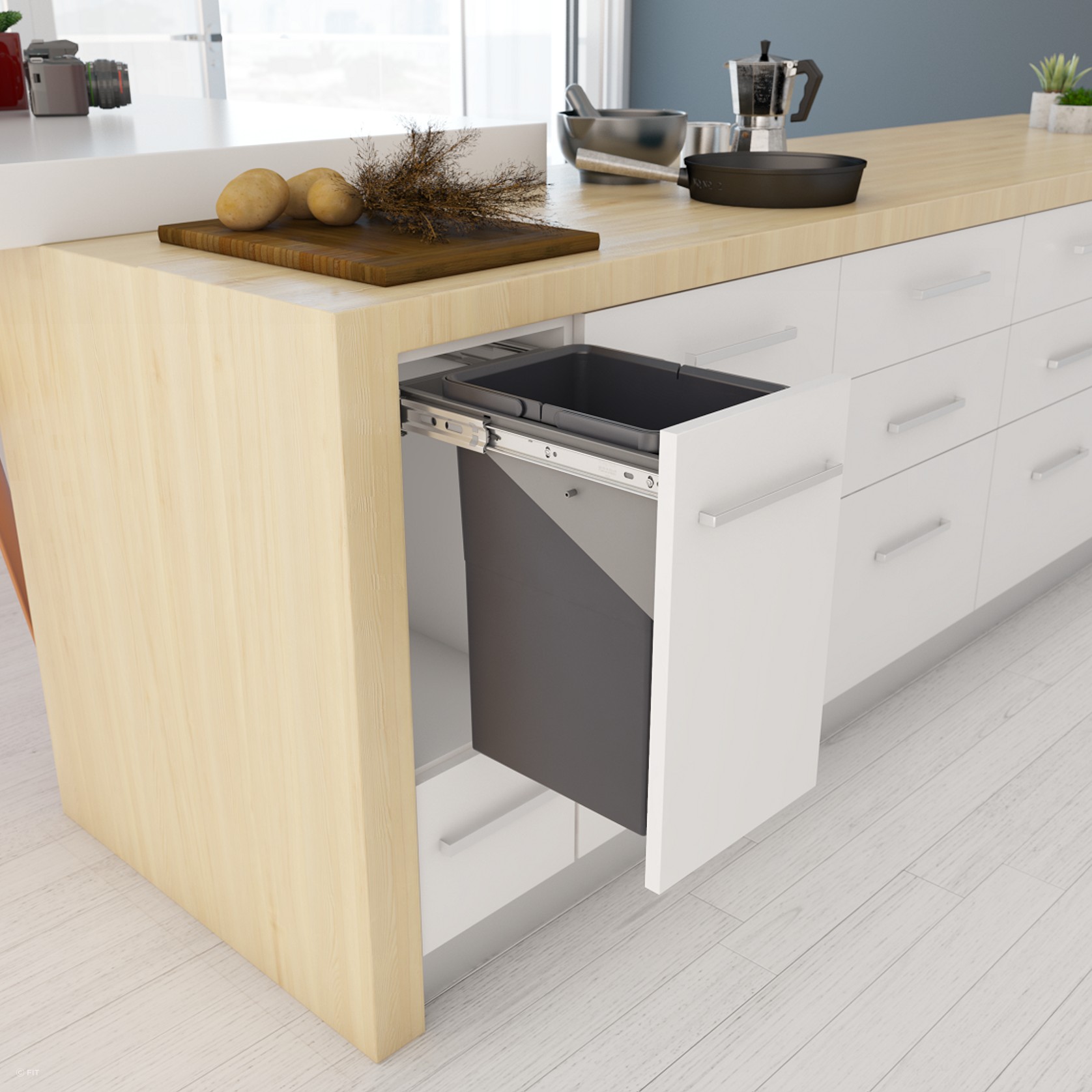 Tanova Simplex Pull Out Kitchen Bin gallery detail image