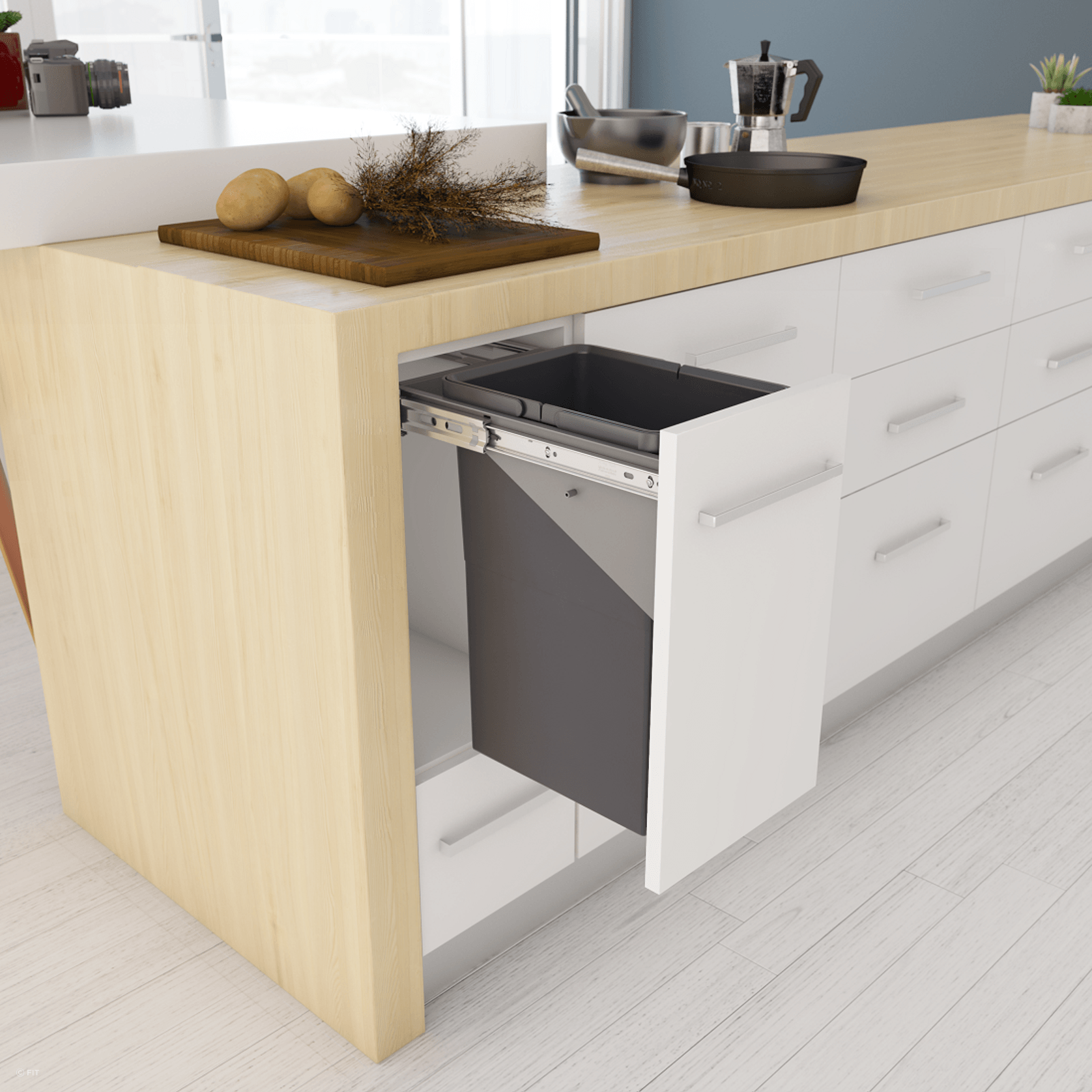 Tanova Simplex Pull Out Kitchen Bin gallery detail image